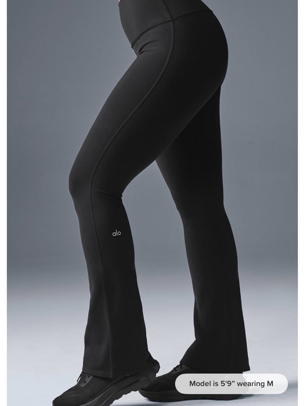 ALO Yoga Airbrush High-Waist Bootcut Legging Black - Medium